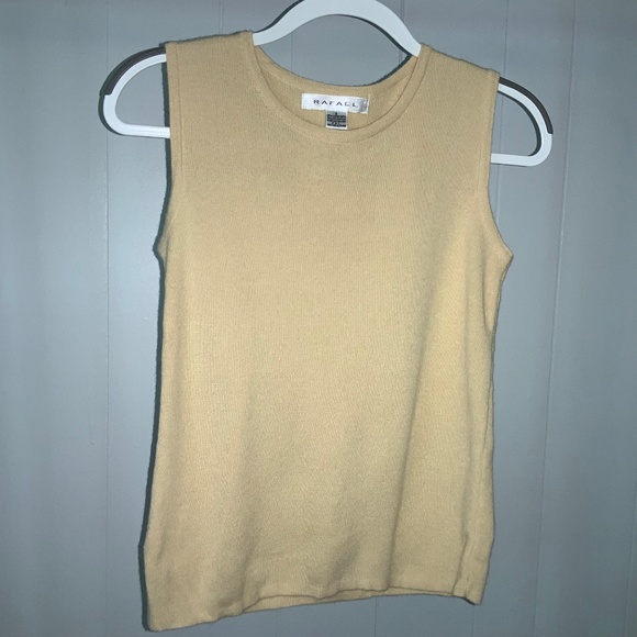 Rafael lambswool blend sleeveless sweater vest Sz S - Picture 1 of 4